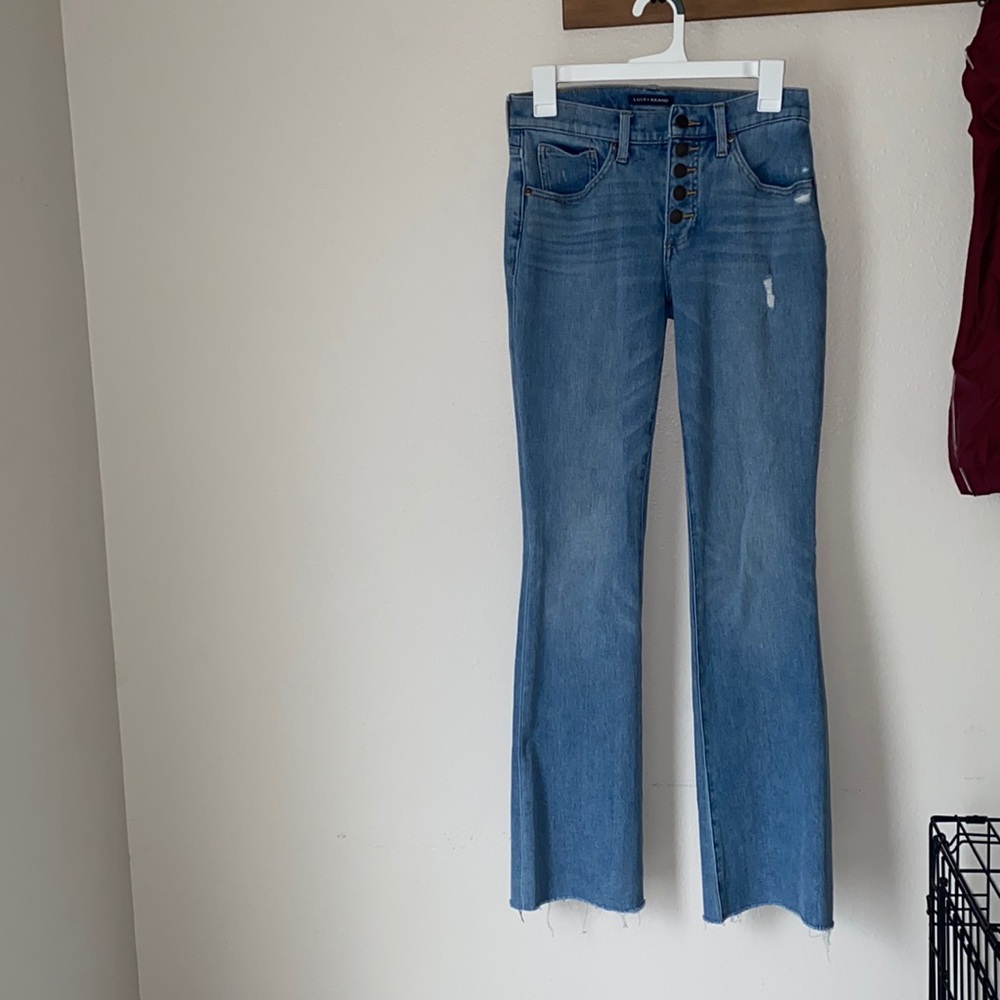 Lucky brand mid rise boot cut